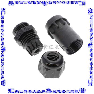 UTG12ST 接插件连接器CONN BACKSH W/CLMP SZ12 BLK PG11