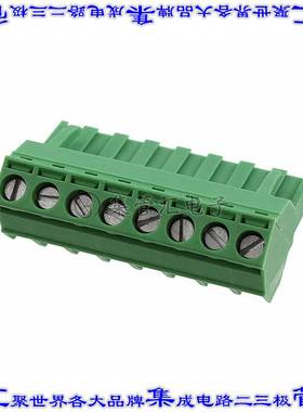 1826348 端子块连接器8POS插头母插口5.08mm绿色自由悬挂