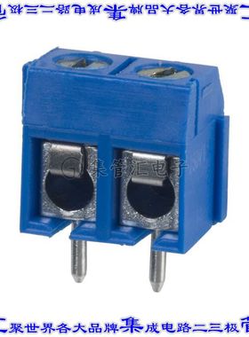 OSTTC020162 线对板连接器2POS接线端子5mm通孔水平带板