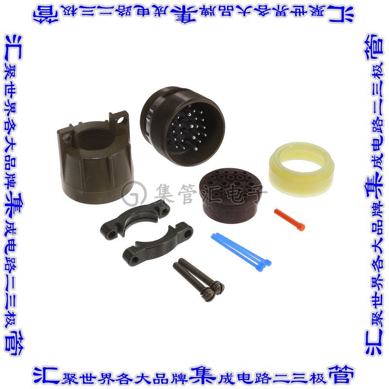 MS3101E28-11P 圆形连接器22POS插座公形引脚焊杯银自由悬挂