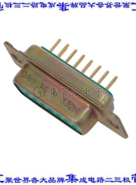 DAM15S332N 连接器15POS插座母插口2排D-Sub通孔