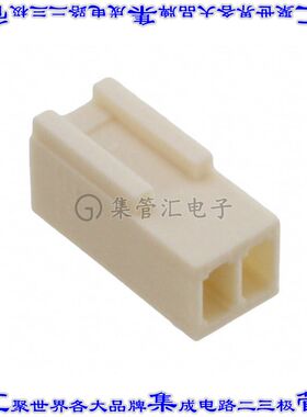 61900211621 矩形连接器外壳2POS插座2.54mm母形插口米色自由悬挂
