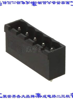 395311005 0395311005端子块连接器5POS接头公引脚带罩5.08mm黑色