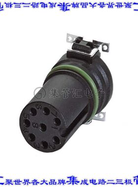 1411994 圆形连接器8POS插件母插口焊接镀金表面贴装