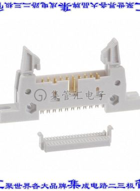 AWH 20G-E222-IDC 矩形连接器20POS接头2排2.54mm公引脚灰色IDC镀