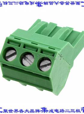 1826296 端子块连接器3POS插头母插口5.08mm绿色自由悬挂
