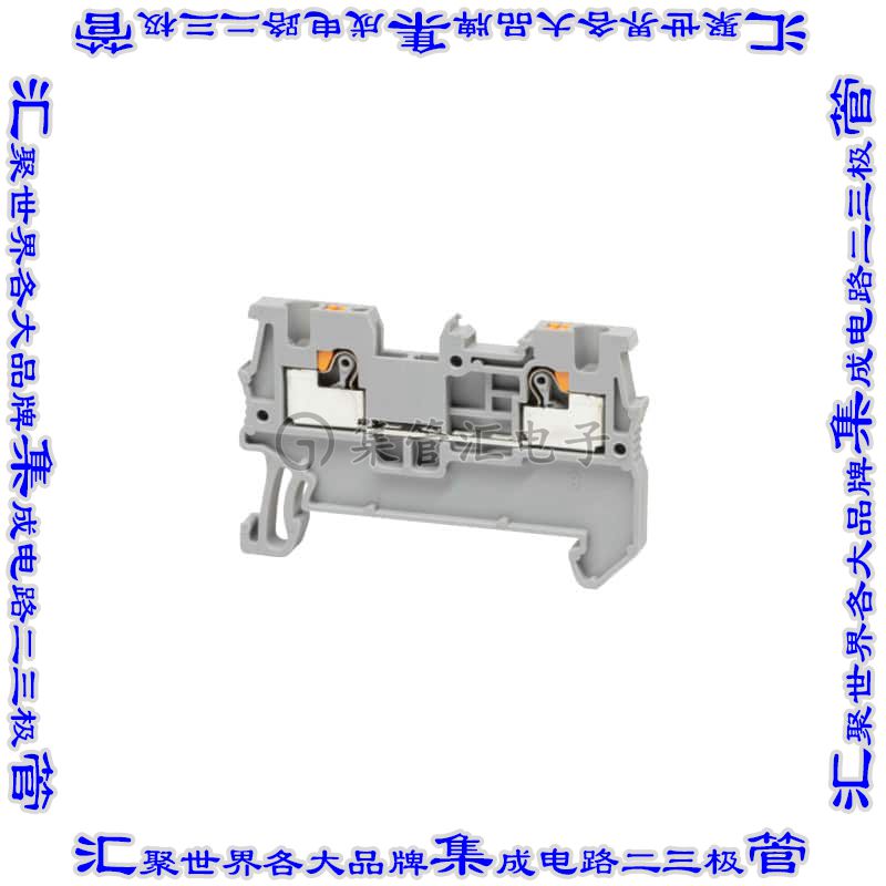 TBDR-05-15-GY 端子块连接器2POS馈通式3.5mm灰色14-26AWG