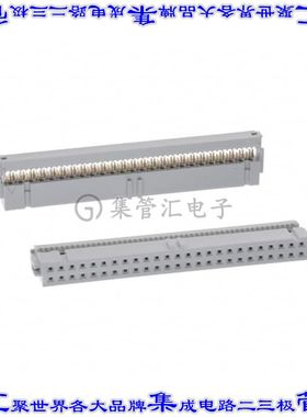 71600-150LF 矩形连接器50POS插座2排2.54mm母插口灰色IDC镀金自