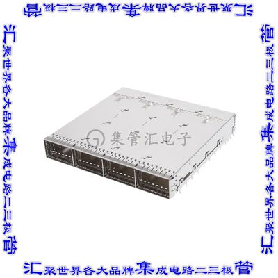 2338495-1 插拔式连接器机架成组(1 x 4)OSFP通孔直角压配