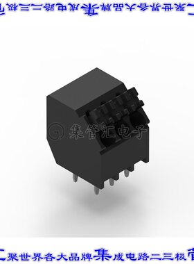 691410120003 线对板连接器3POS接线端子3.5mm通孔45角度带板