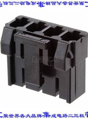 DF63-4S-3.96C 矩形连接器外壳4POS插座3.96mm母形插口黑色自由悬
