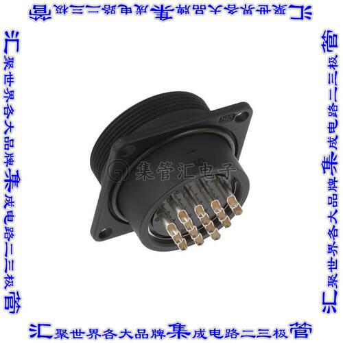 JR25WR-16S(31) 圆形连接器16POS插座母插口焊杯银面板安装