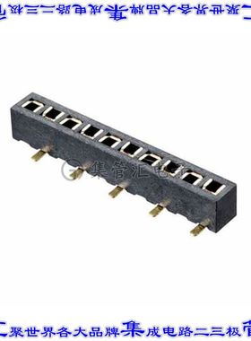 M50-3131045 针座连接器10POS插座1.27mm母形插口表贴SMD镀金