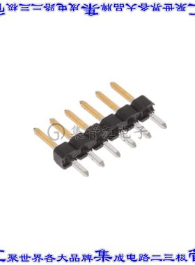 2355179-6 针座连接器6POS分离式2mm公形插针通孔直针镀金