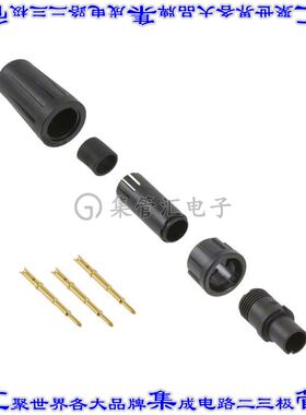 EN2C3M20G3 圆形连接器3POS插头公引脚压接或焊杯镀金自由悬挂