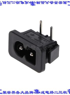 6160.0141 电源接入连接器2POS插座公形引脚IEC320-C8面板安装卡
