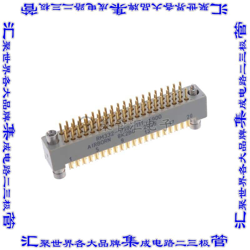 RM332-059-111-5900 背板连接器59POS插头公引脚3排1.91mm自由悬
