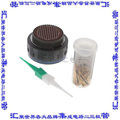 D38999/26JJ35PN 圆形连接器128POS插头公引脚压接镀金自由悬挂