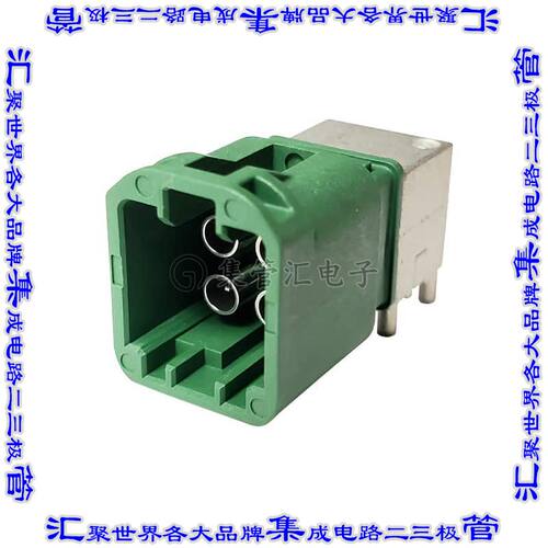 MHSD-04E-BM-PRA-TR 同轴连接器插头公引脚焊接50欧姆通孔直角