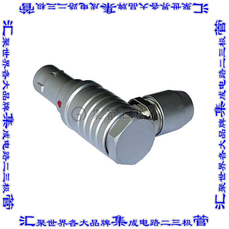 MMI-M1PRG08S62 圆形连接器8POS插头公引脚焊杯镀金自由悬挂直角