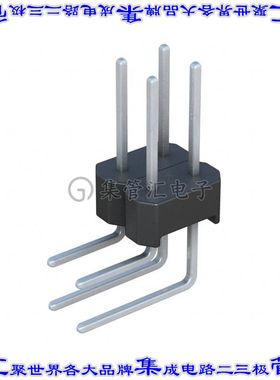 PEC02DBBN 针座连接器4POS分离式2排2.54mm公形插针通孔直角锡