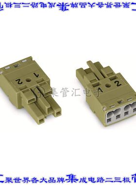 770-262 端子块连接器2POS插头母插口1mm绿色自由悬挂