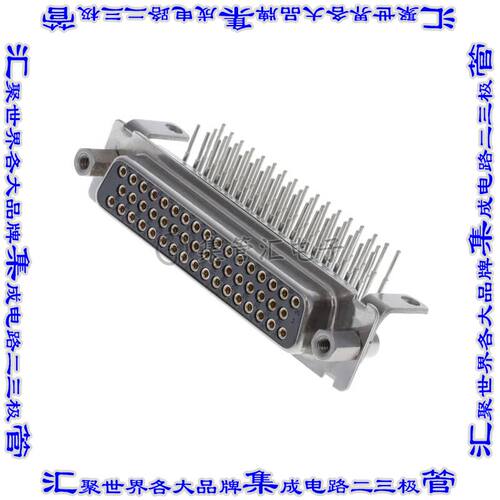 DDMD50SJF225 连接器50POS插座母插口3排D-Sub面板安装直角