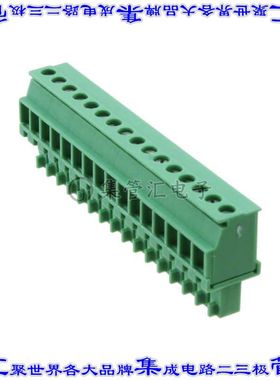1827266 端子块连接器16POS插头母插口3.81mm绿色自由悬挂