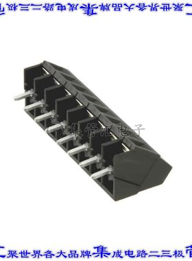 796689-8 线对板连接器8POS接线端子5mm通孔35角度带板