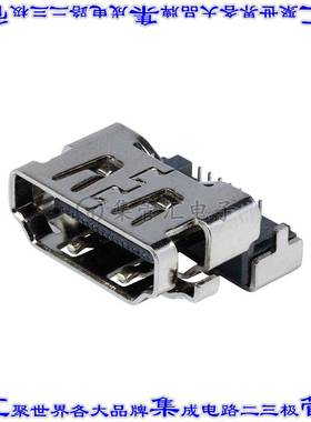 HD11-19-MSMT-TR 连接器HDMI插座19POS HDMI 2.0板边缘切口通孔直