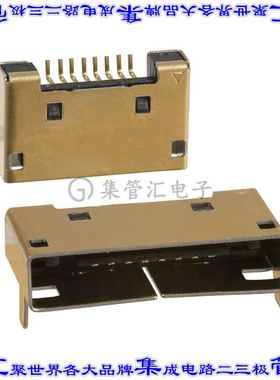 3260-8S3(55) 针座连接器8POS插座0.8mm中央带触点表贴SMD镀金