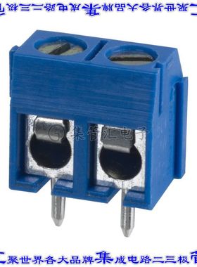 OSTTC022162 线对板连接器2POS接线端子5.08mm通孔水平带板