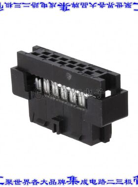 875681494 0875681494矩形连接器14POS插座2排2mm母插口黑色IDC镀