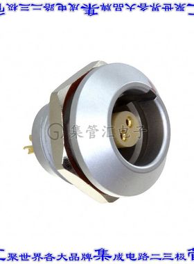 FLKB-02EGFS-GCP-001 圆形连接器2POS插座母插口焊杯镀金面板安装
