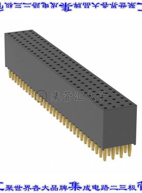 PTHF-130-03-M-Q-368 针座连接器120POS插座4排2mm叉状通孔直针镀