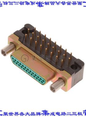 DCCM25PCBRP 连接器25POS插头公引脚2排D-TYPE型通孔直角