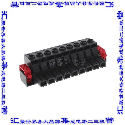 1924690000 端子块连接器9POS插头母插口10.16mm黑色自由悬挂