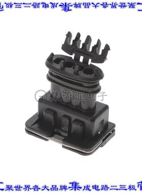 282764-1 矩形连接器外壳4POS插头5mm公形引脚黑色自由悬挂