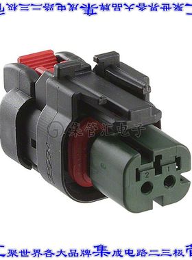 776427-4 矩形连接器外壳2POS插头4.5mm母形插口黑色自由悬挂