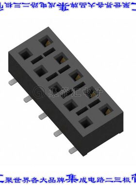 HLE-105-02-F-DV-BE-P-TR 针座连接器10POS插座2排2.54mm母形插口