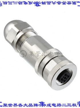 T4110012041-000 圆形连接器4POS插头母插口螺钉镀金自由悬挂