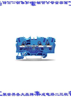 2004-1304 端子块连接器3POS馈通式6.2mm蓝色10-20AWG