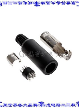 KMDAX-9P 圆形连接器9POS插头公引脚焊杯银自由悬挂