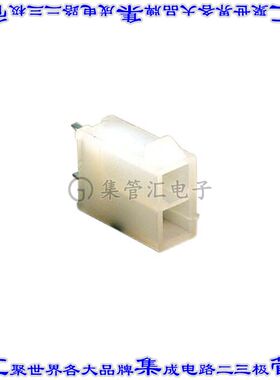 444720254 0444720254针座连接器2POS接头2排公形插针通孔直针锡