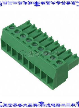 OSTTJ0931530 端子块连接器9POS插头母插口3.81mm绿色自由悬挂