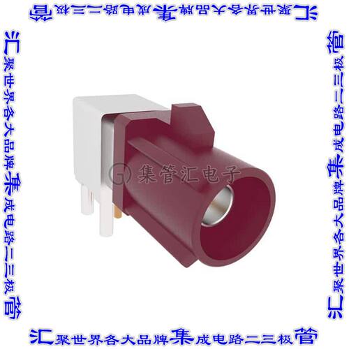 2FA1-NDRP-PCB-6 同轴连接器SMB插头公引脚焊接50欧姆通孔直角