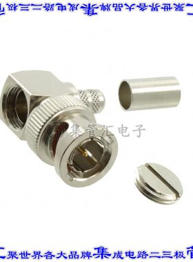 112165 同轴连接器BNC插头公引脚焊接75欧姆自由悬挂直角