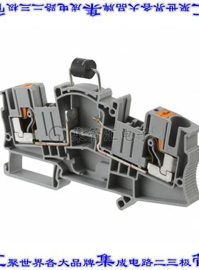 3035697 端子块连接器2POS馈通式8.2mm灰色8-20AWG