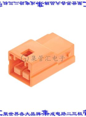 2069962200 矩形连接器外壳2POS插座4.5mm母形插口橙色自由悬挂