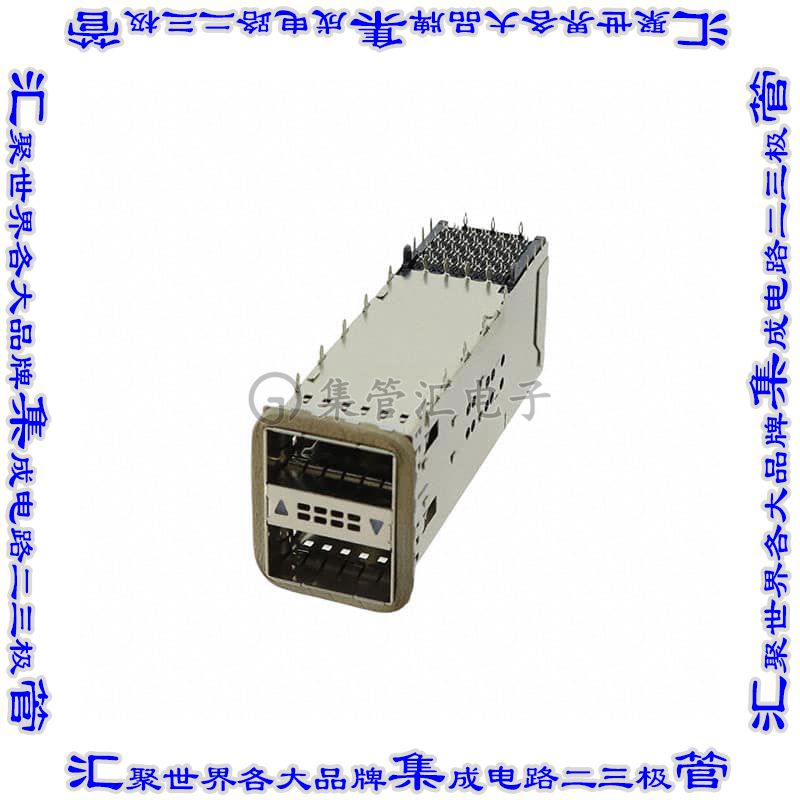 2198373-2 插拔式连接器76(38x2)插座成组(1x2)ZQSFP+通孔直角压